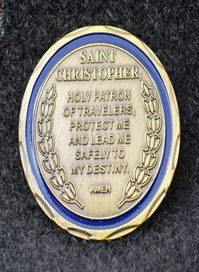 Glamtune St Christopher Protect Us Challenge Coin Collector's Medallion - Image 3